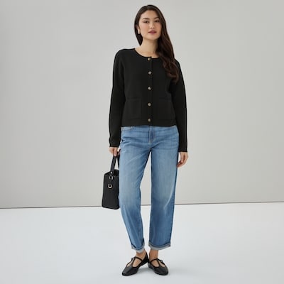 Cardigan à poches - Noir JF