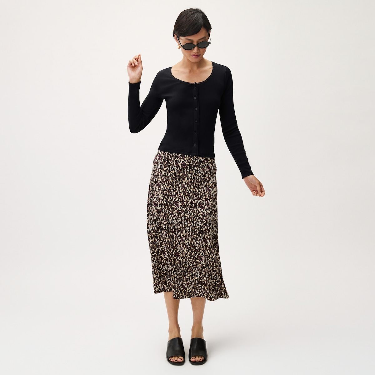 Lace Cardigan - Jf Black