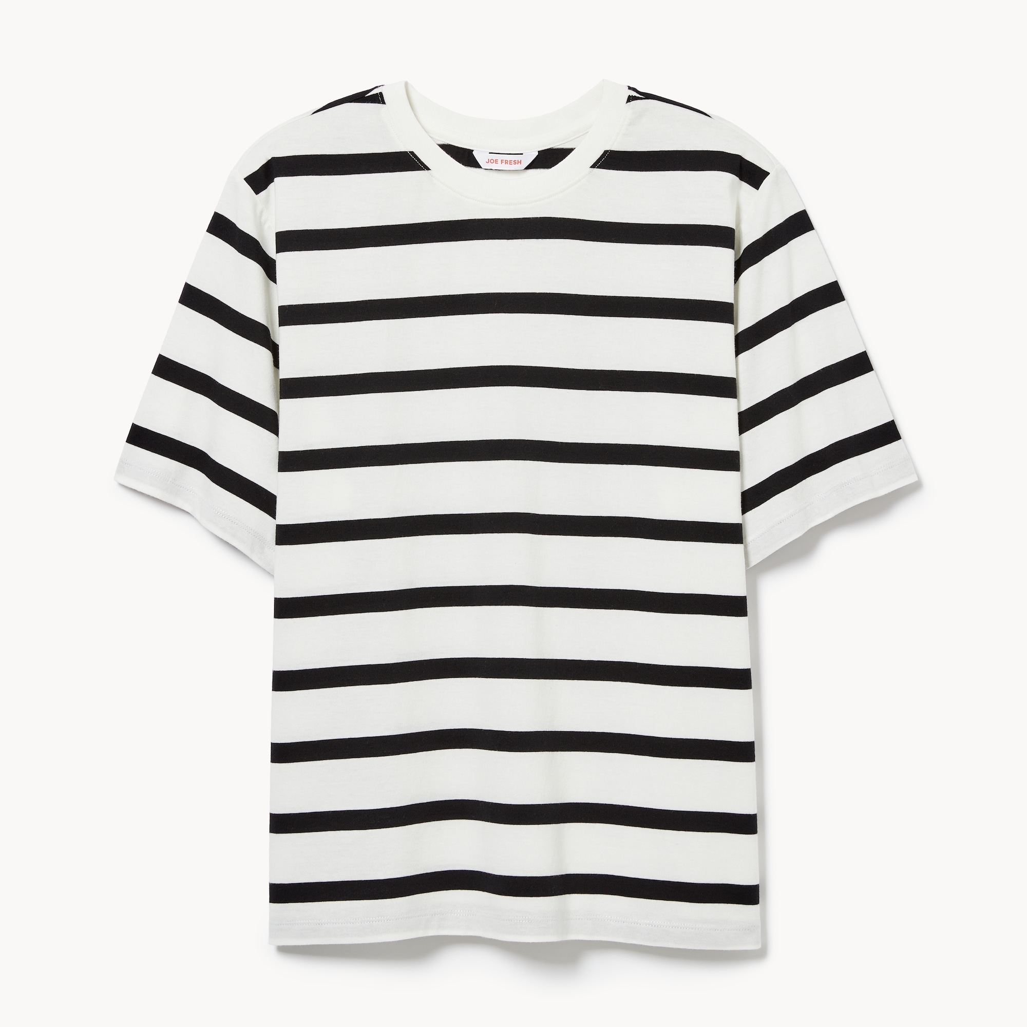 Oversized Striped Cotton T-Shirt