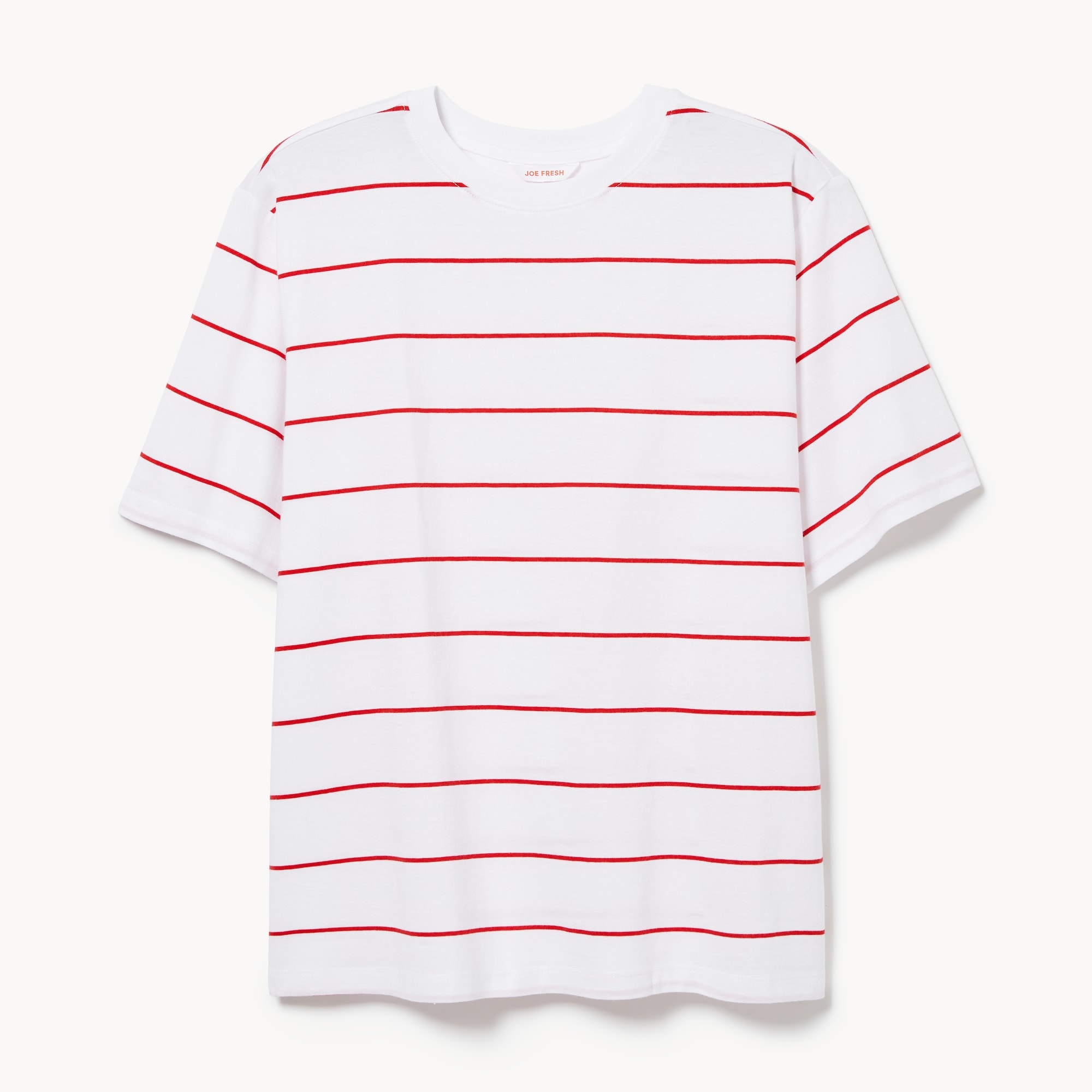 Oversized Striped Cotton T-Shirt