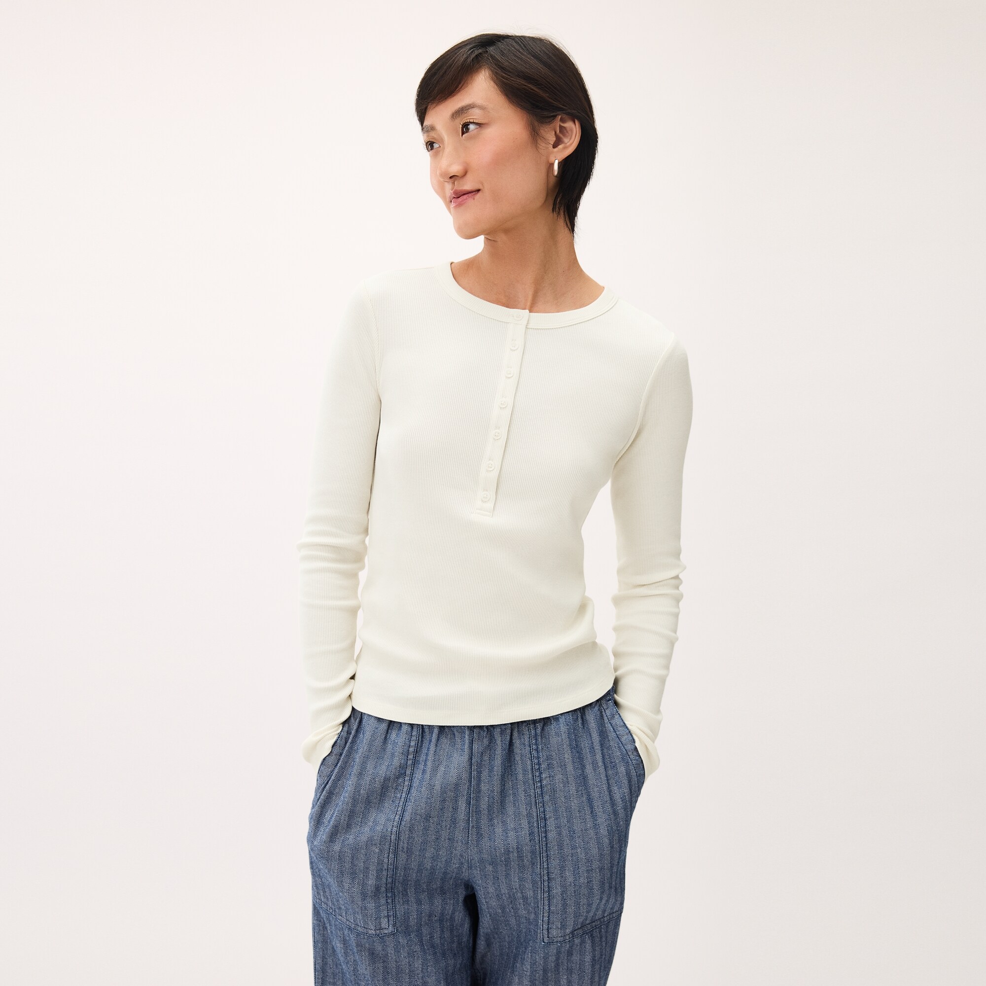 Henley Long Sleeve Top