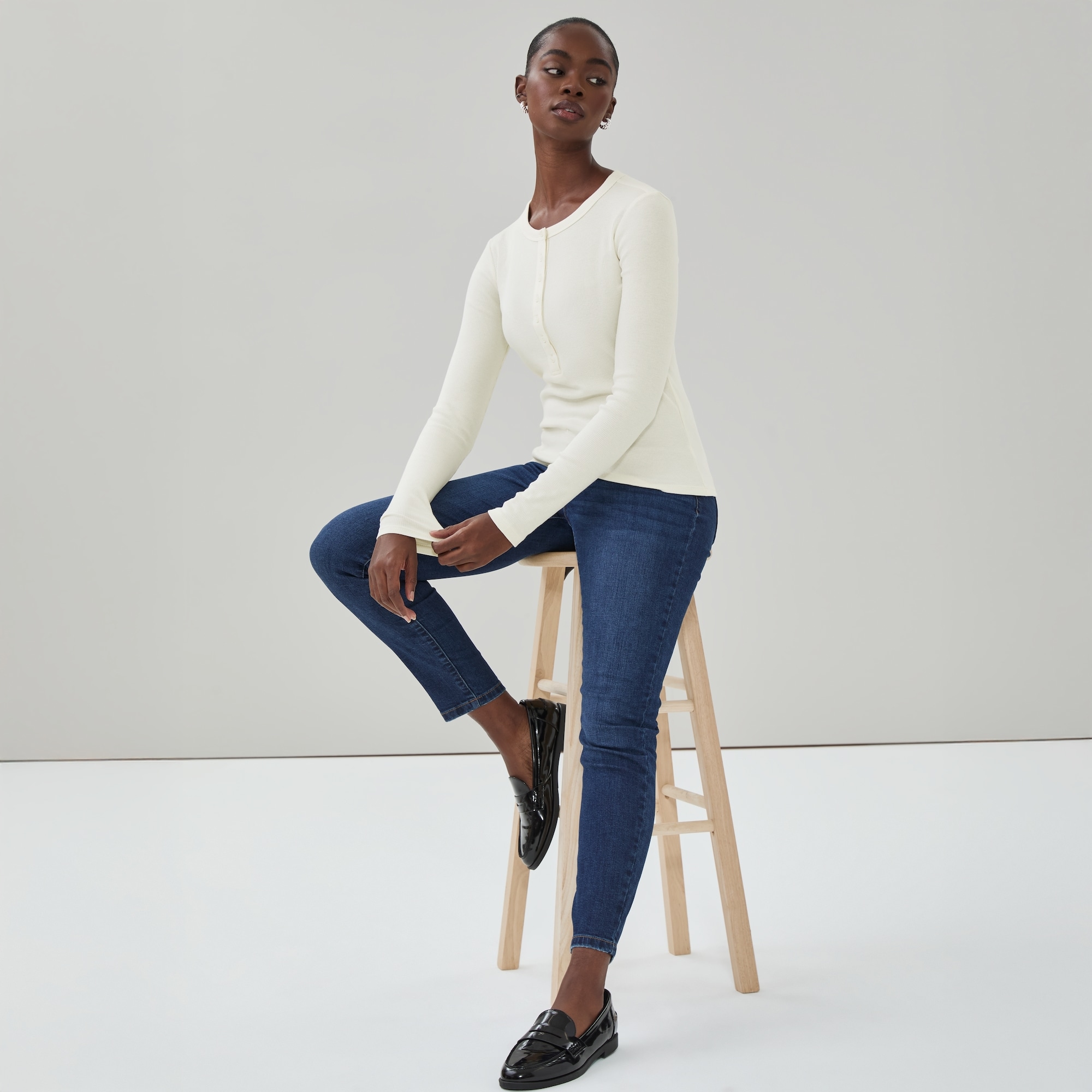 Henley Long Sleeve Top