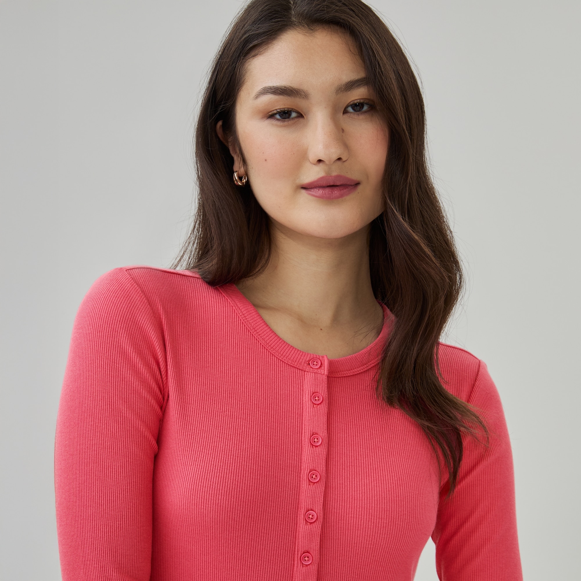 Henley Long Sleeve Top