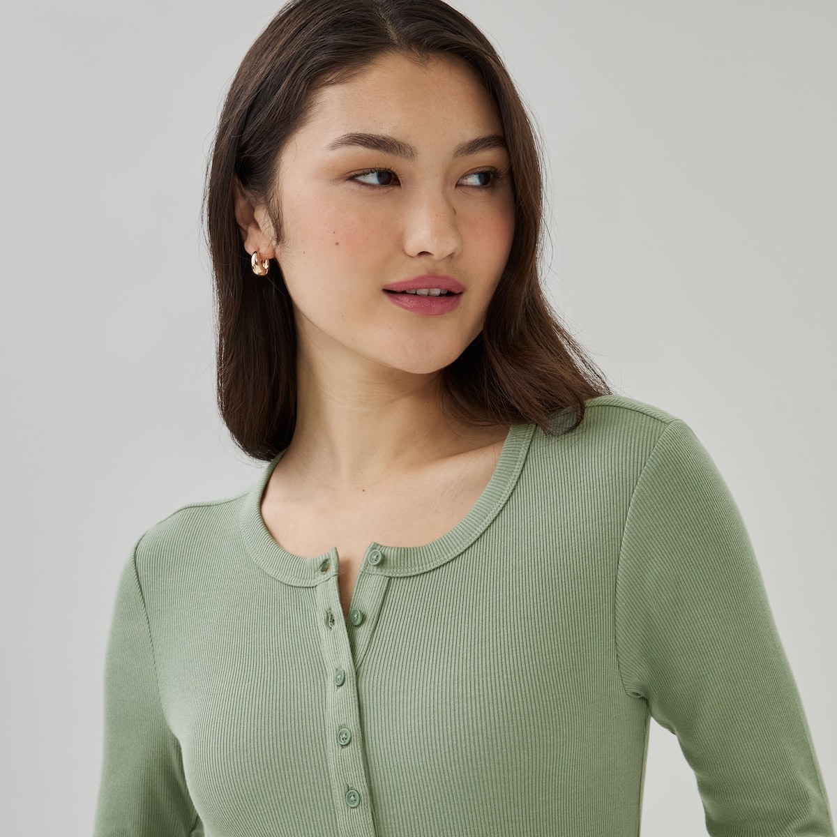 Henley Long Sleeve Top