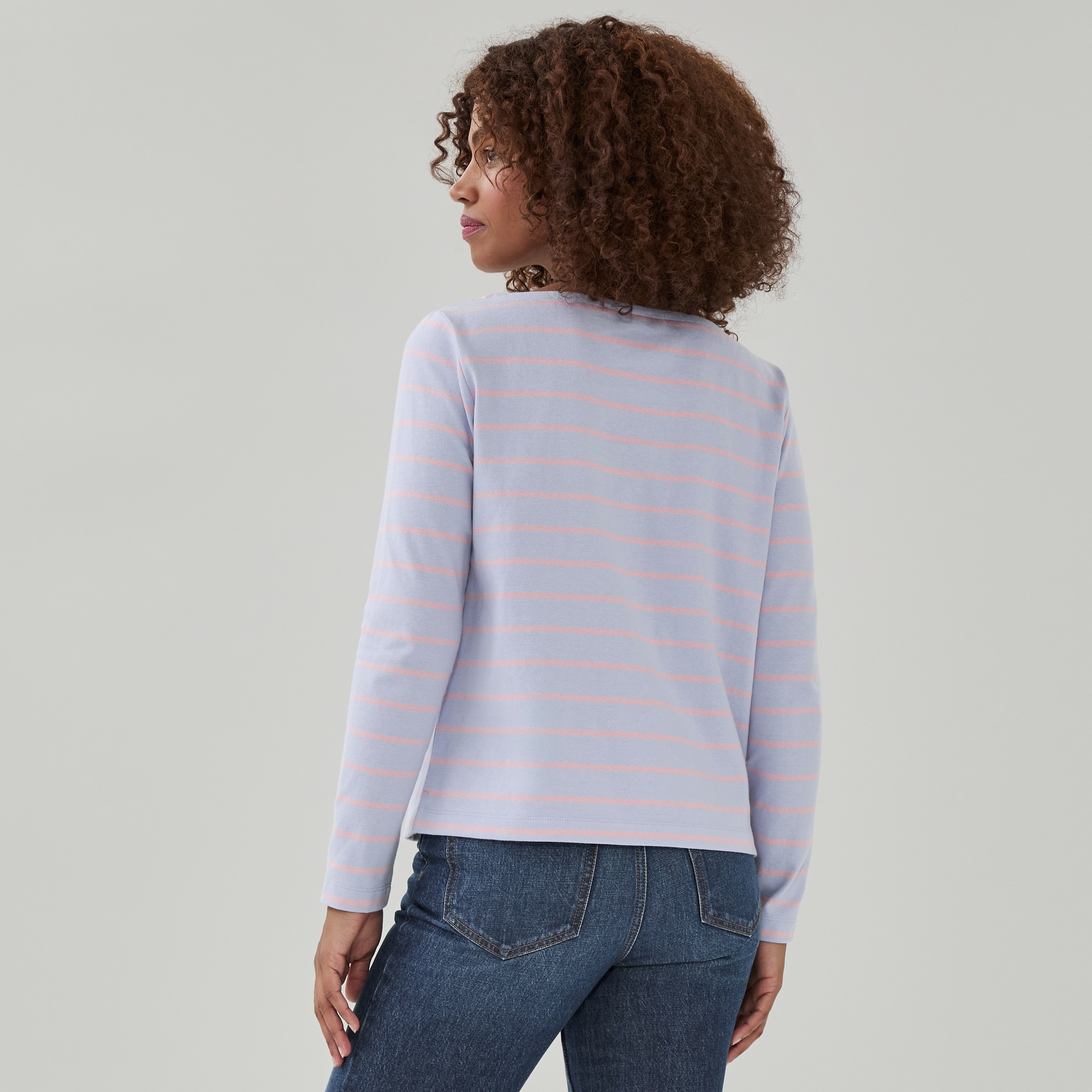 Boat Neck Long Sleeve in Lavender from Joe Fresh