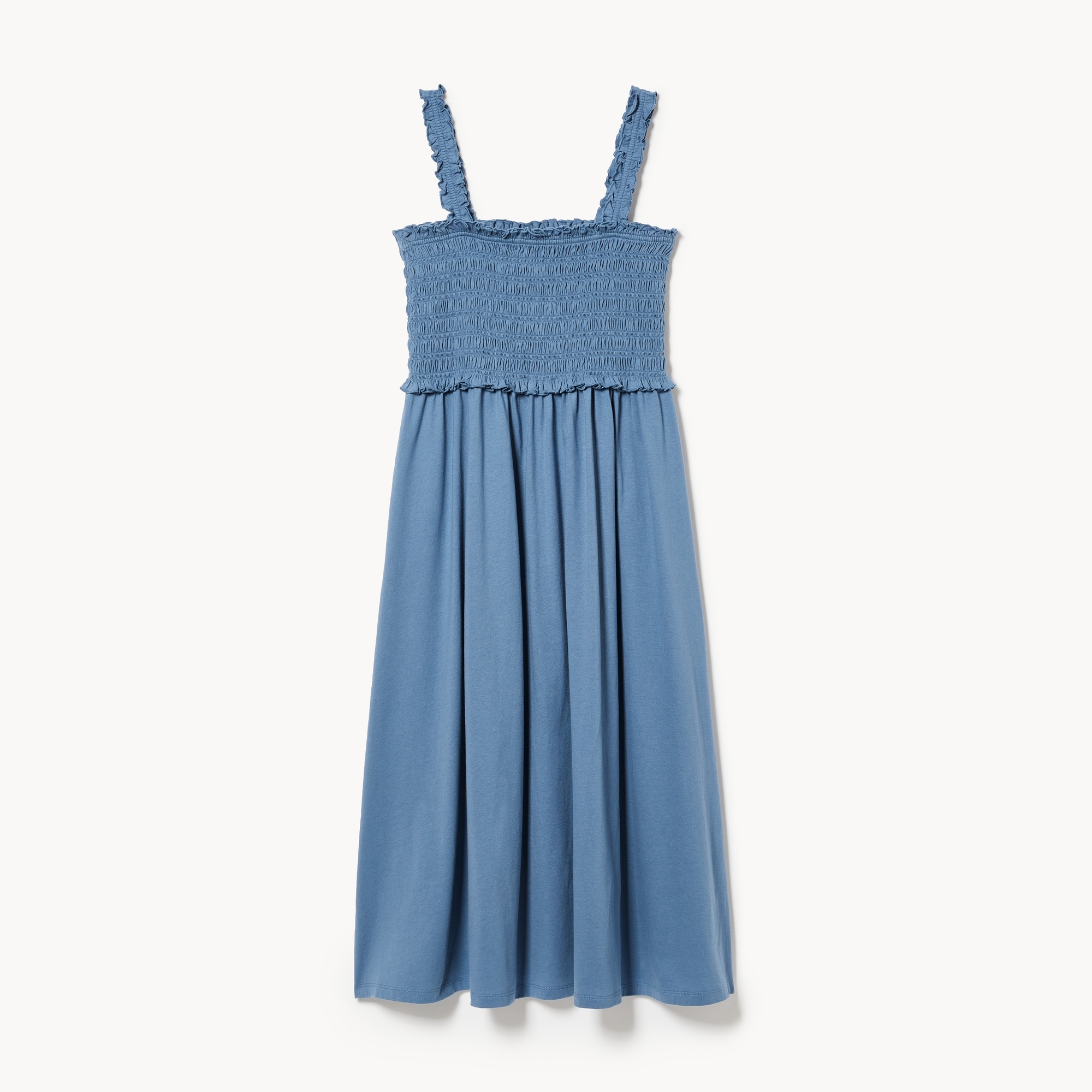 Robe midi froncée