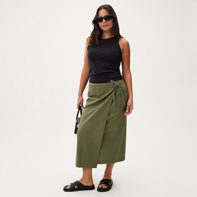 Joe Fresh Linen Cotton Wrap Maxi Skirt 1 ea, $39.00/1ea