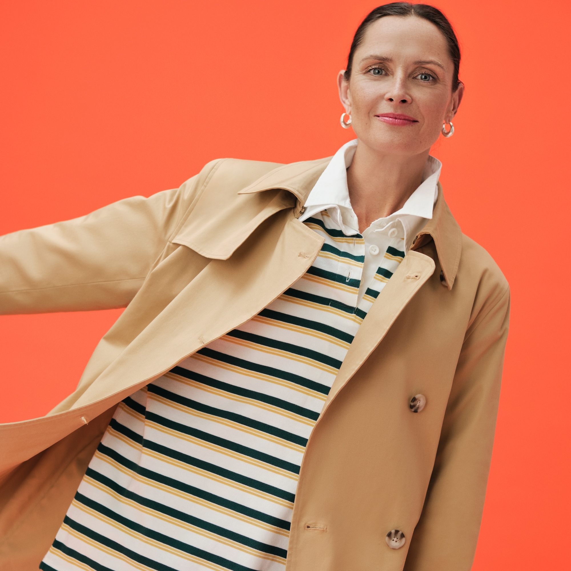 Trench Coat in Light Camel from Joe Fresh