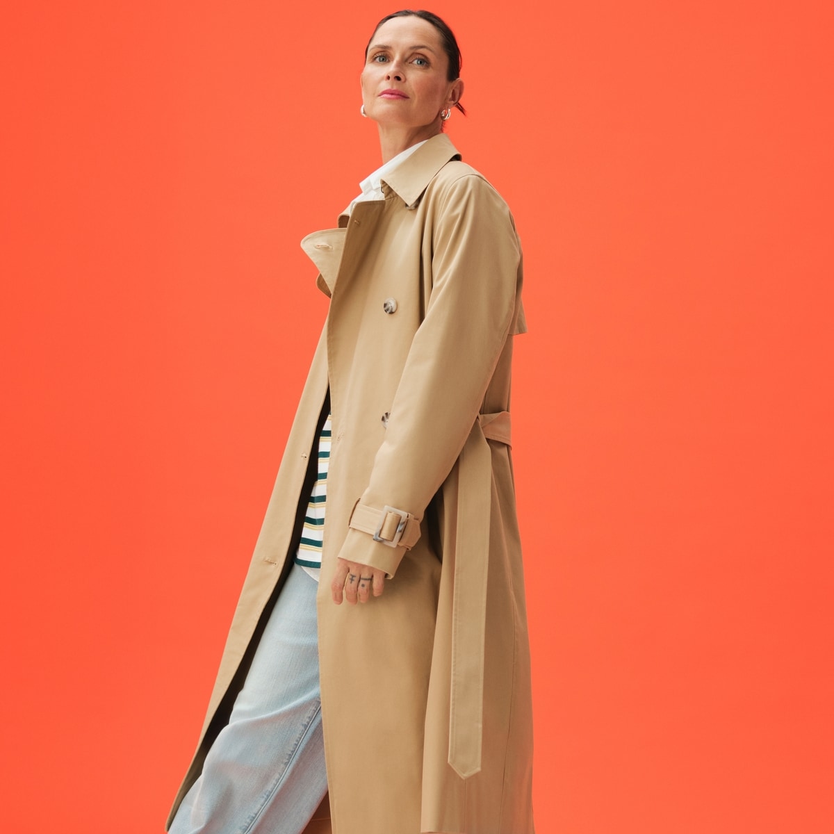 Trenchcoat - Beige Ple