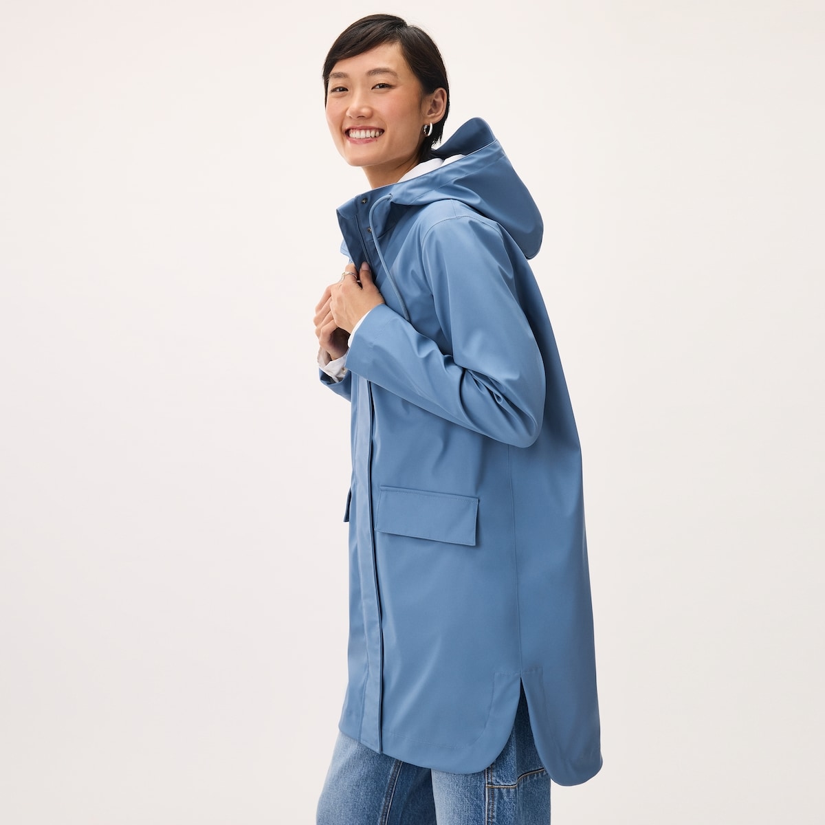 Raincoat - Dusty Blue