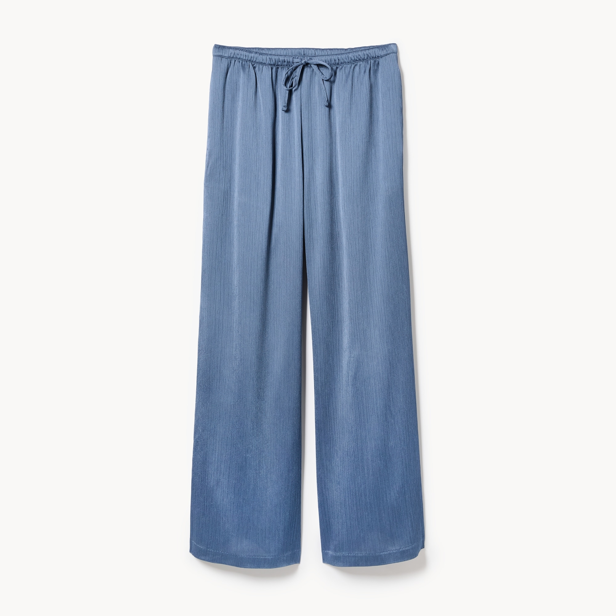 Satin Pull-On Pant in Dusty Blue from Joe Fresh