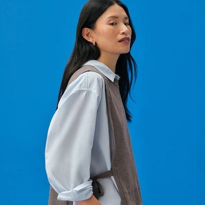 Plastron en tricot - Taupe