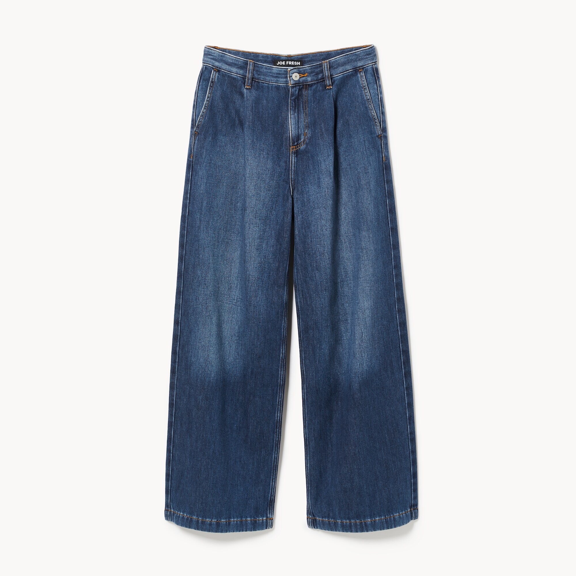 Dark Wash Wide Leg Jean in Dark Wash from Joe Fresh