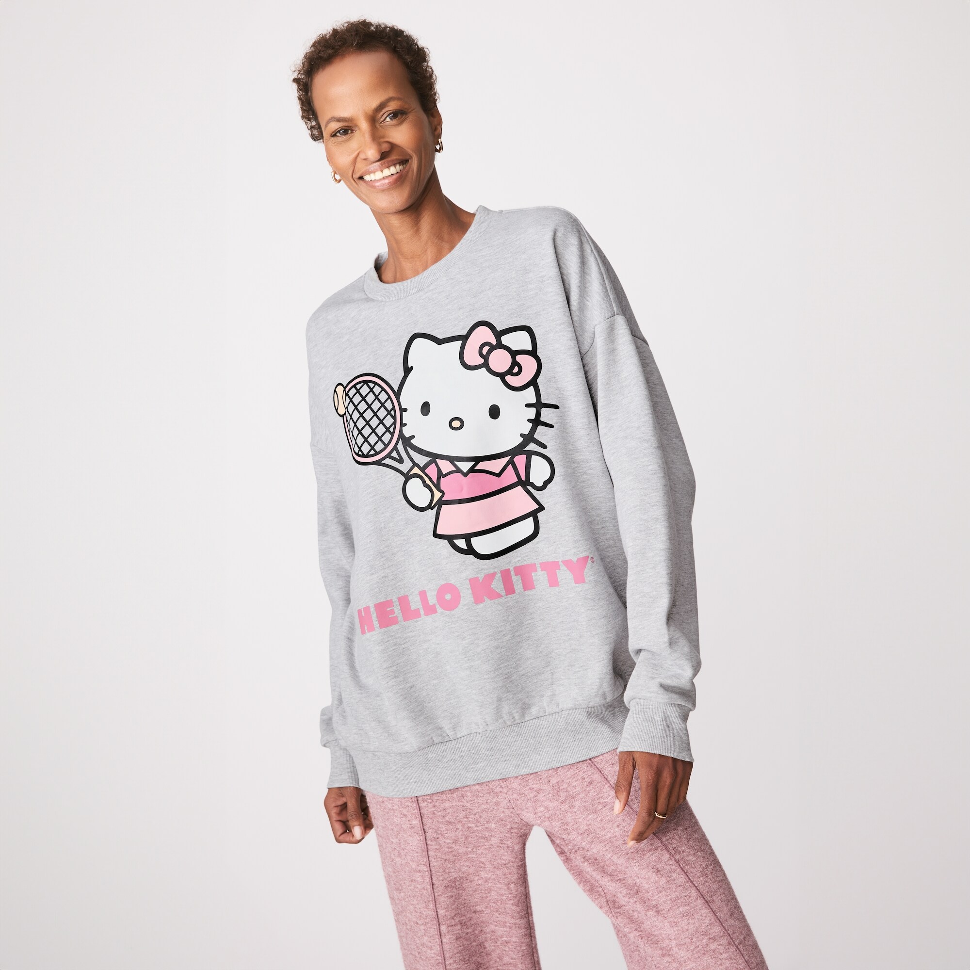 Chandail en molleton imprimé Hello Kitty