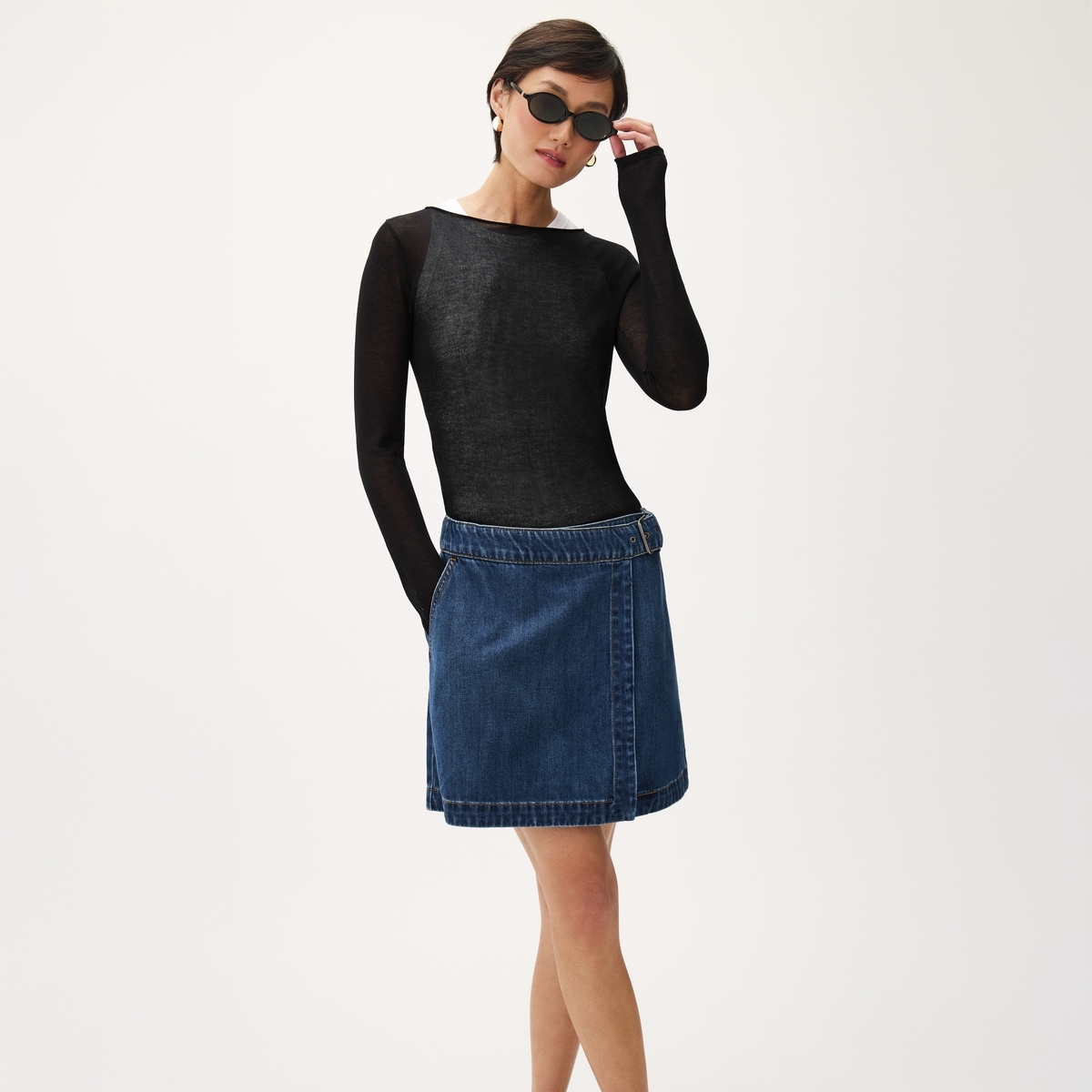 Sheer Long Sleeve Top