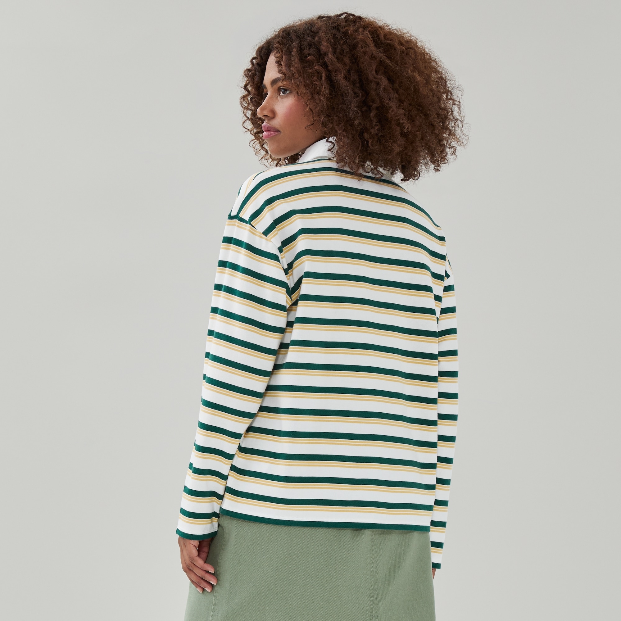 Striped Rugby Polo Shirt