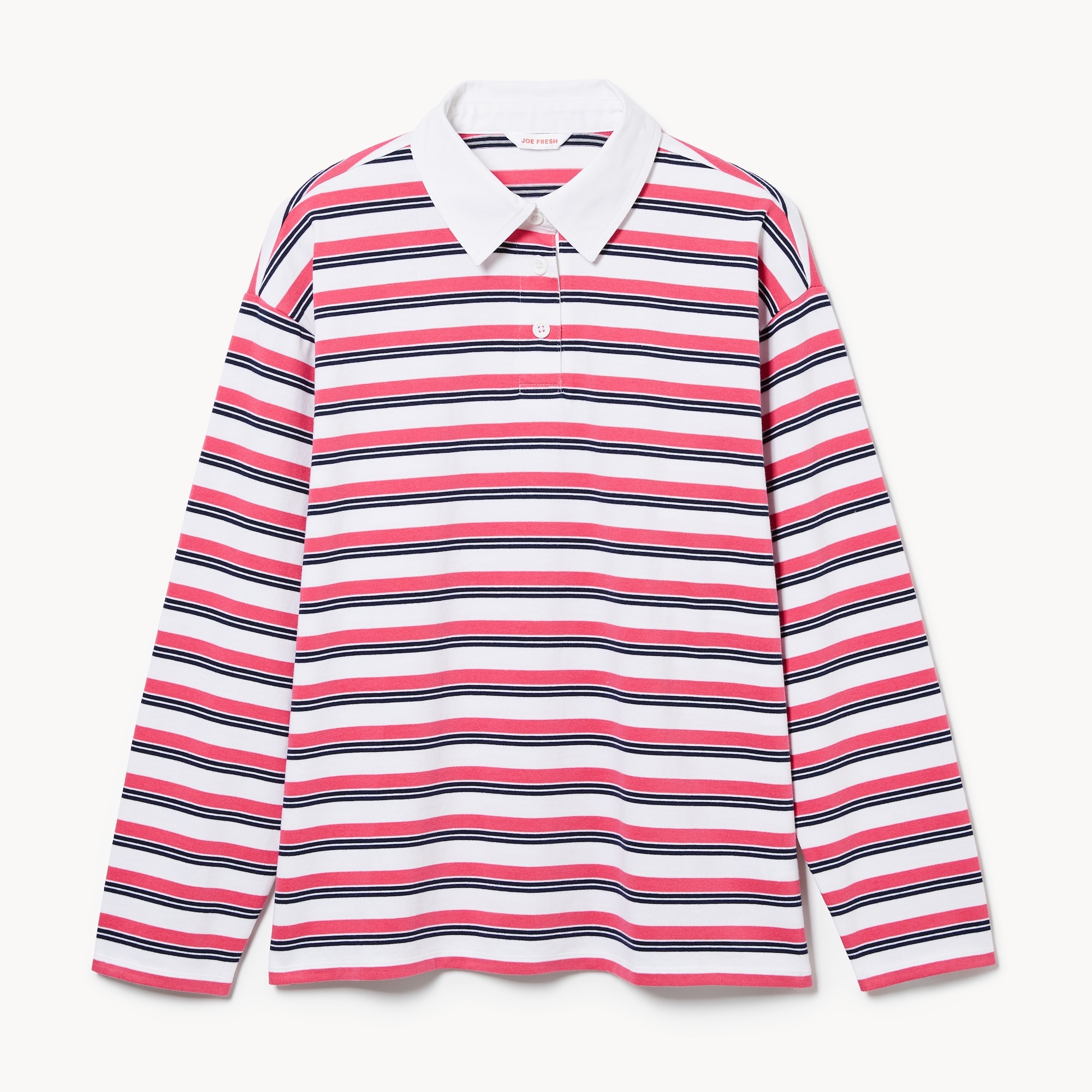 Striped Rugby Polo Shirt