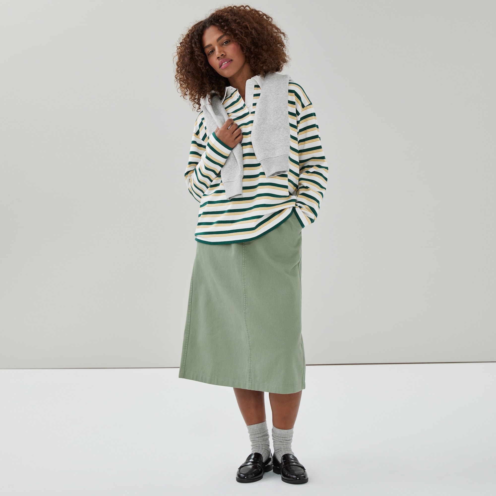 Striped Rugby Polo Shirt