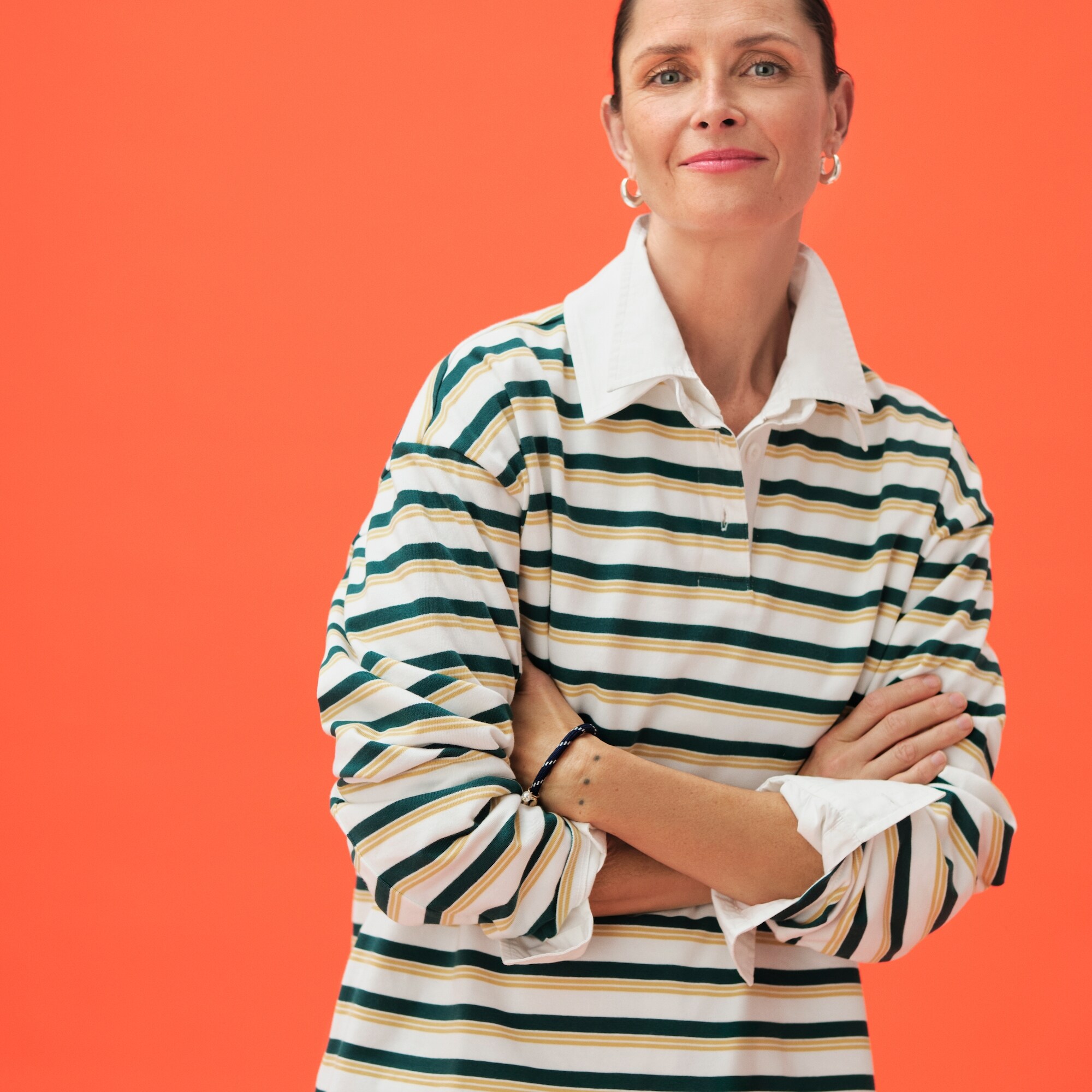 Striped Rugby Polo Shirt
