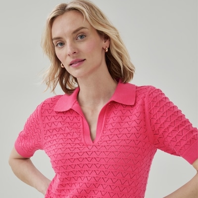 Novelty Polo - Pink