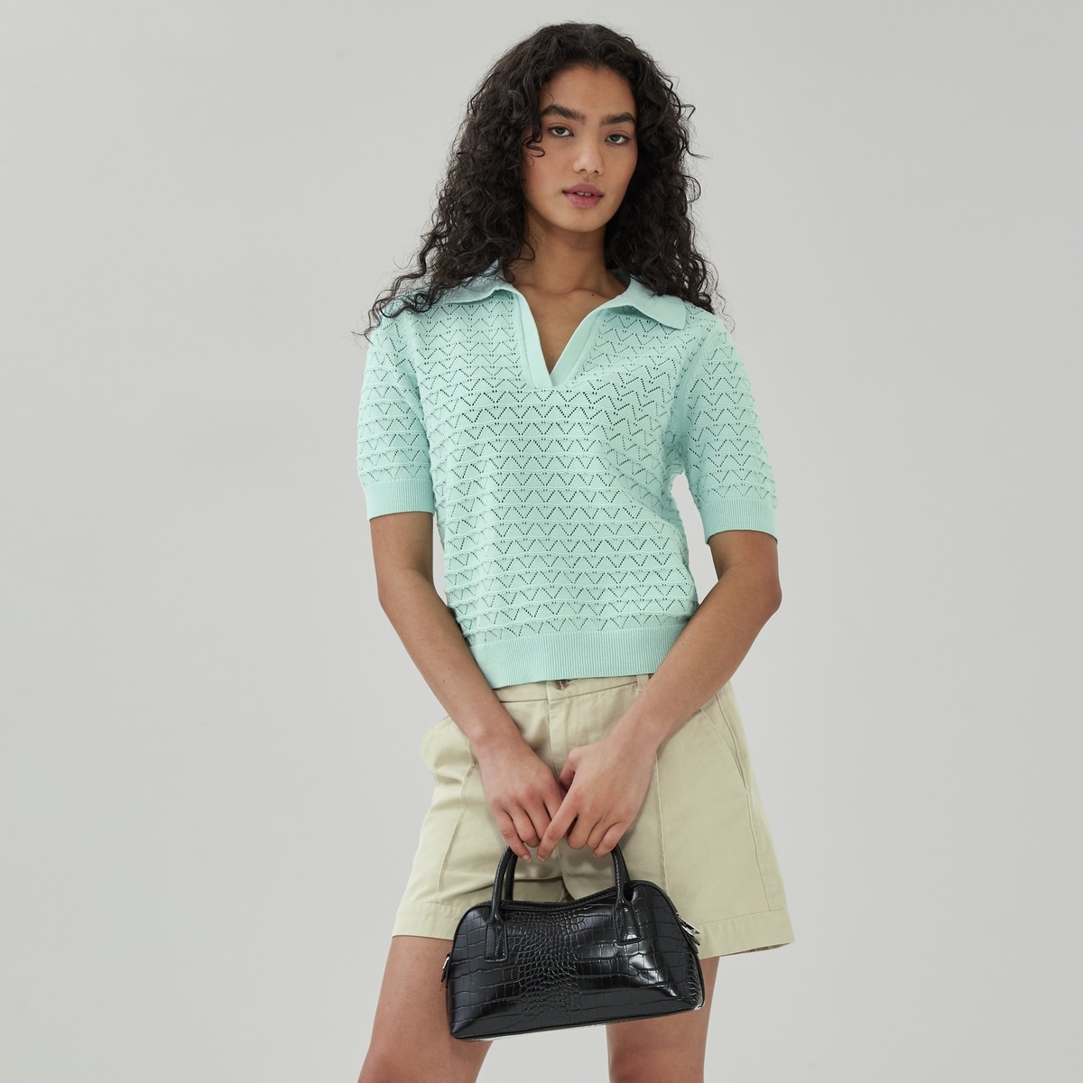 Novelty Polo - Aqua