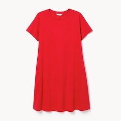 strapless open back dress EXPRESS Red Satin Rouched V-Neck Cocktail Dress main image 1
