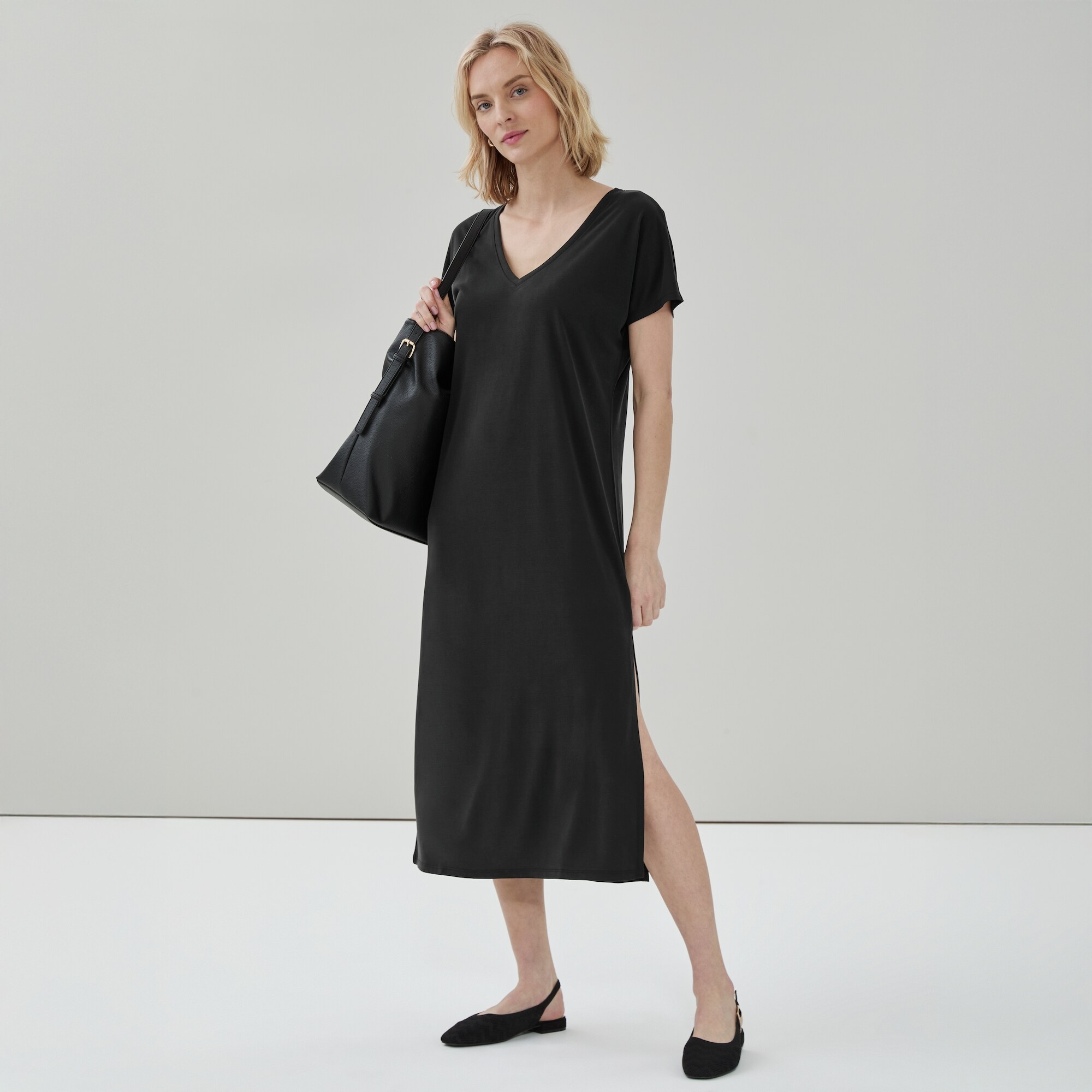 Robe usée à manches courtes