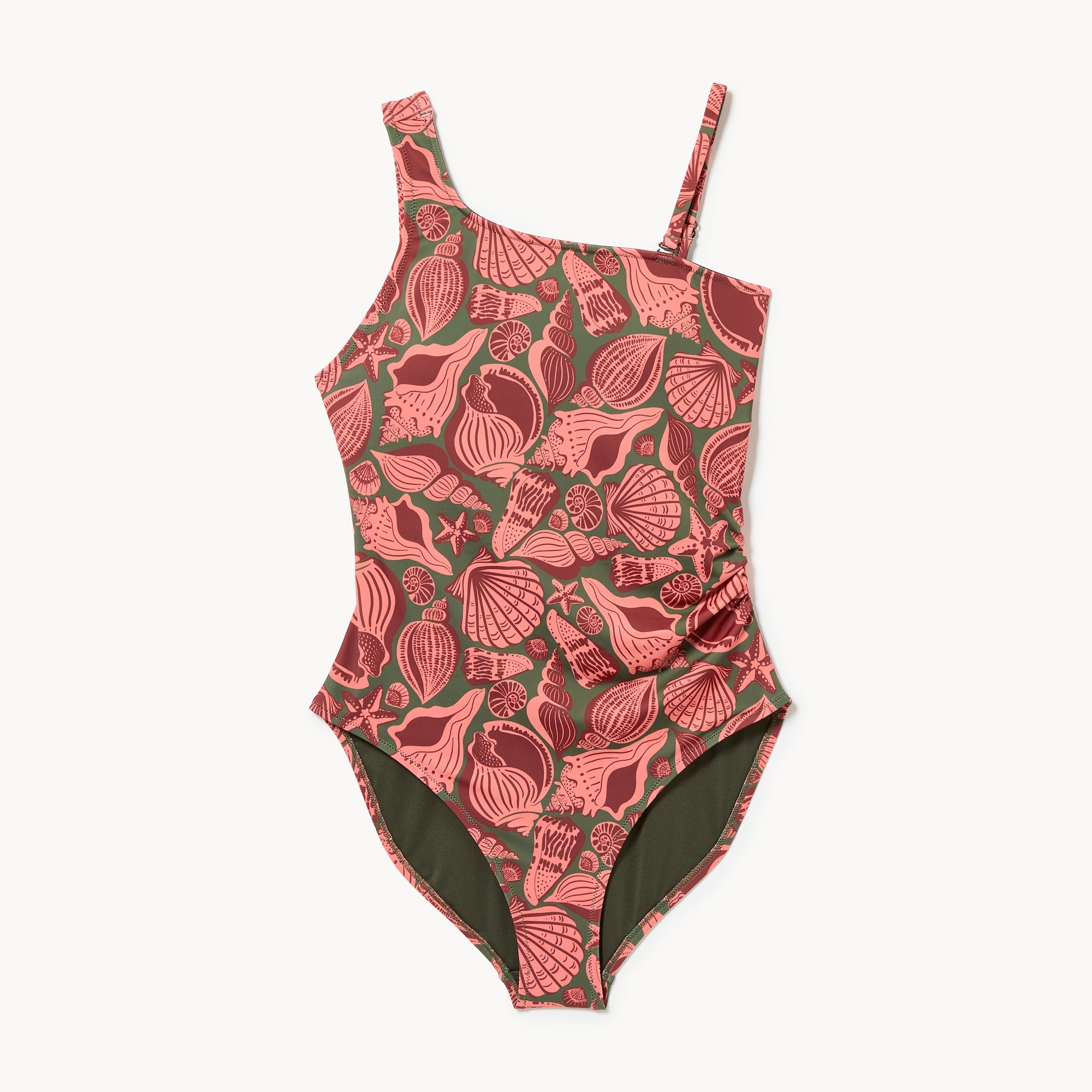 Printed One Shoulder Swimsuit