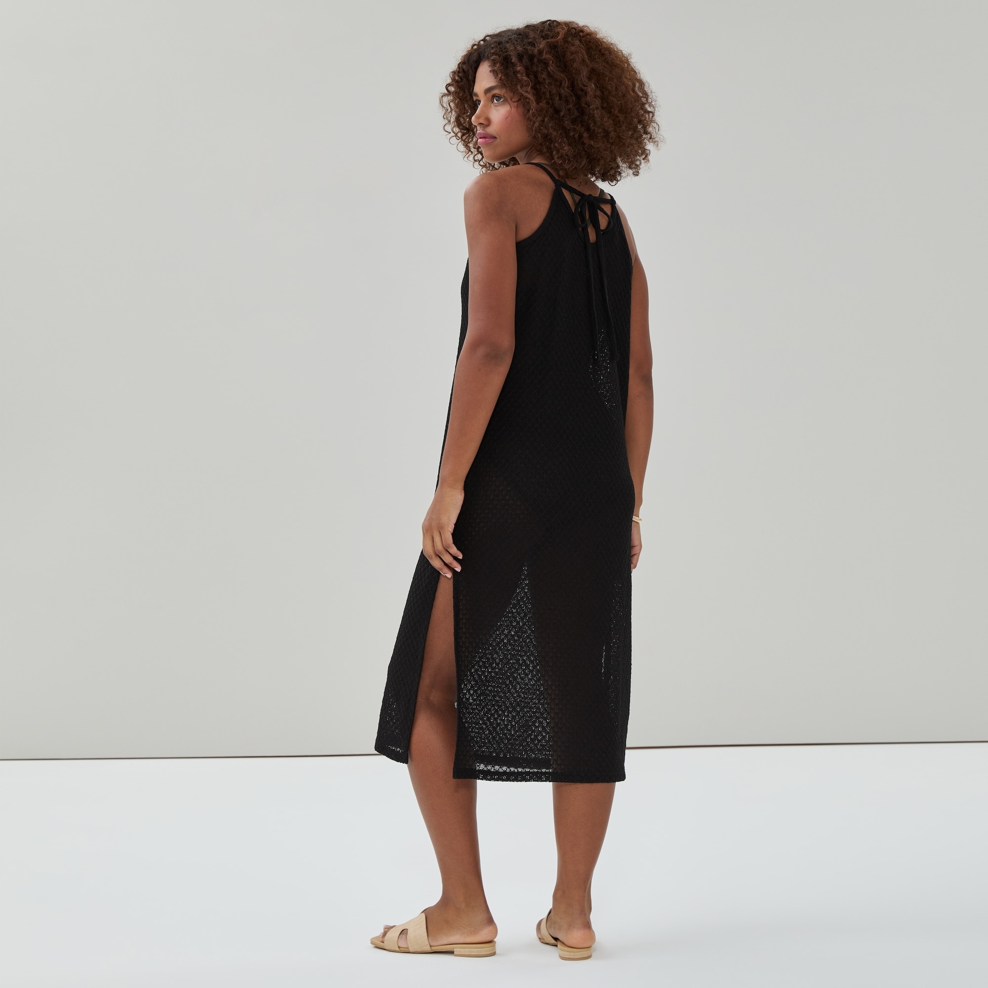 Crochet Cover-Up Maxi Dress