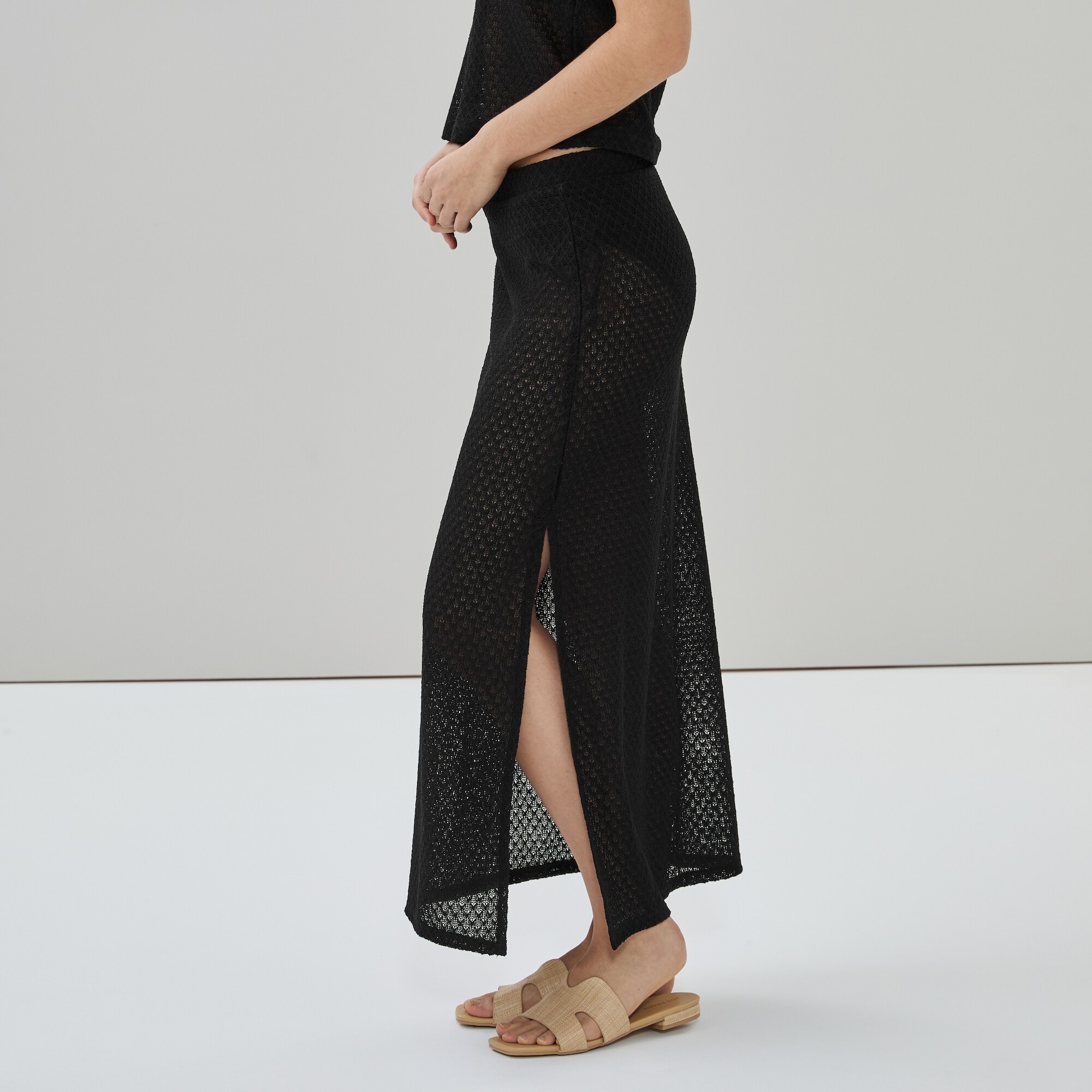 Jupe maxi cache-maillot crochetée