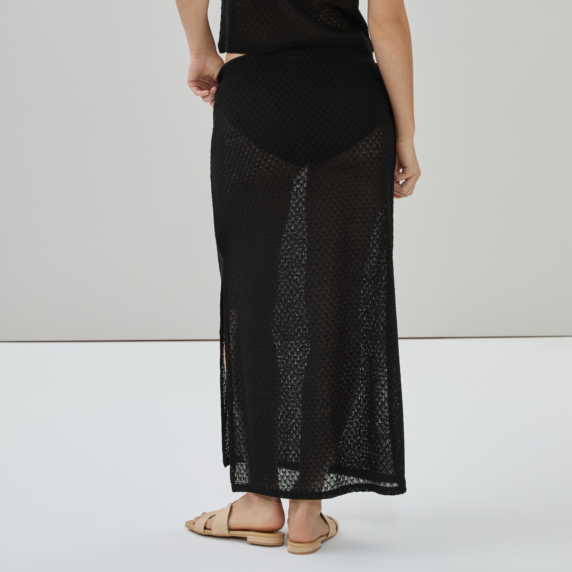 Jupe maxi cache-maillot crochetée