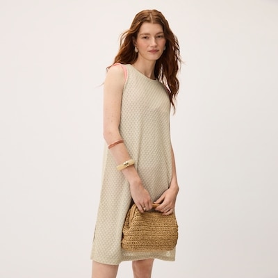 Robe cache-maillot crochetée - Sable