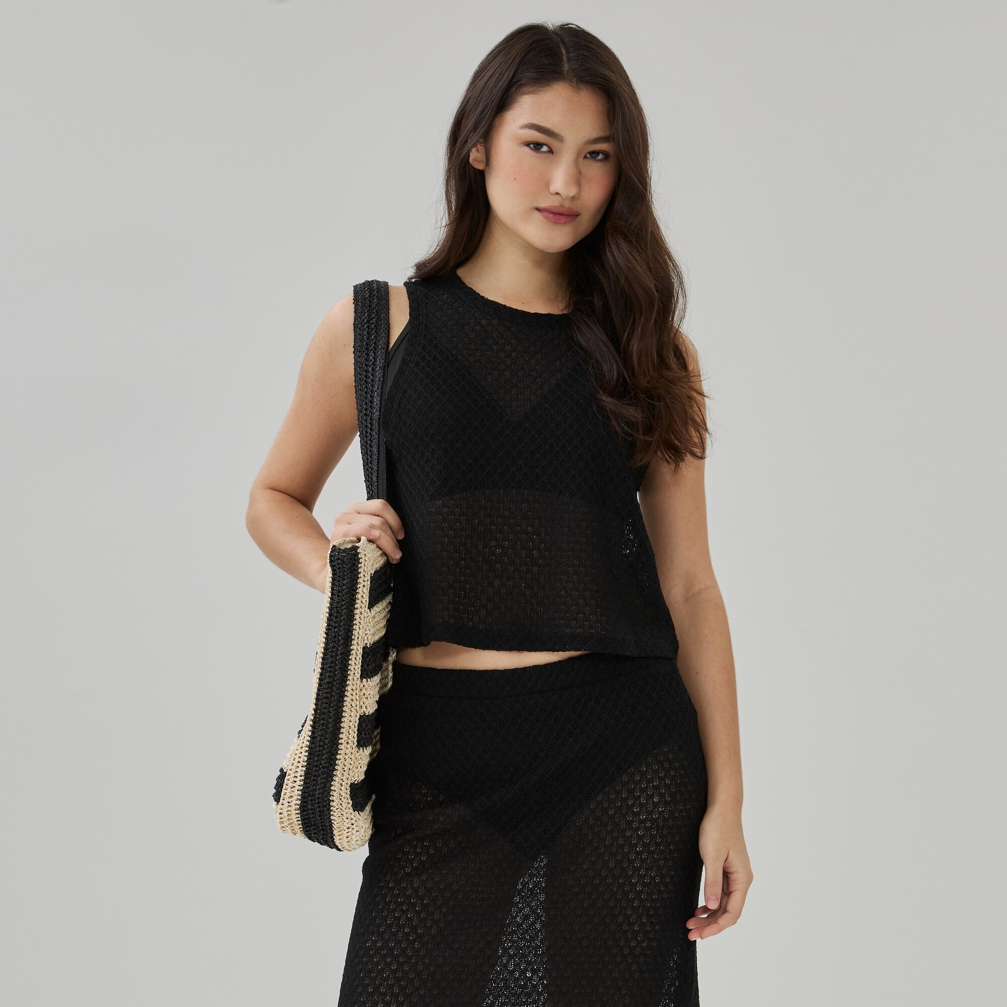 Cami cache-maillot crochetée