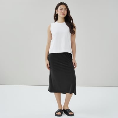 Cami en coton épais - Blanc pur