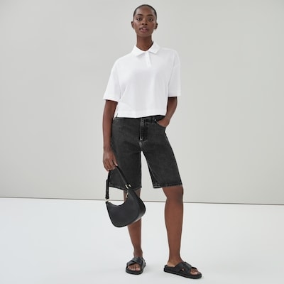 Premium Boxy Polo - Bright White