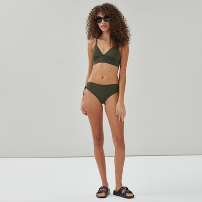 Pull On Bikini Top - Army Green