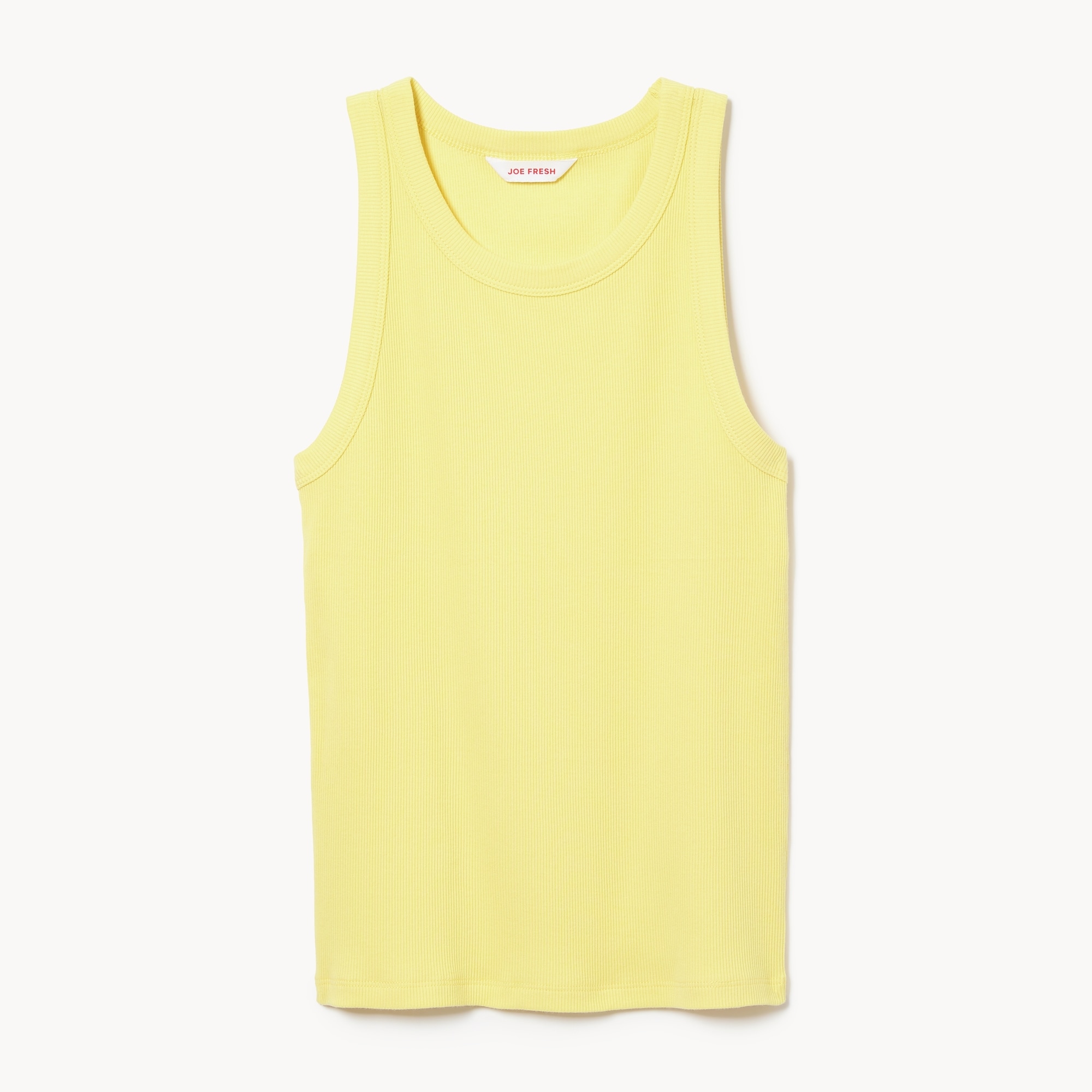 Ribbed Tank Top in Yellow from Joe Fresh