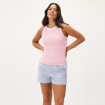 Ribbed Tank Top - Light Pink