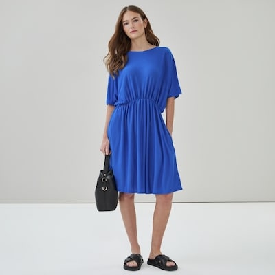 Dolman Sleeve Dress - Blue