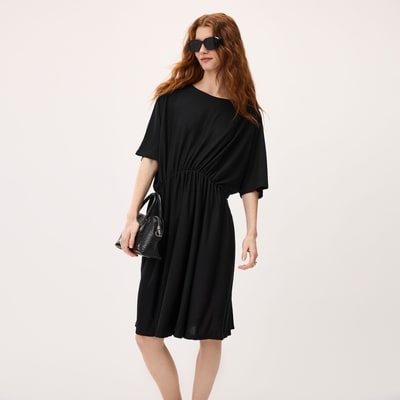 Dolman Sleeve Dress - JF Black
