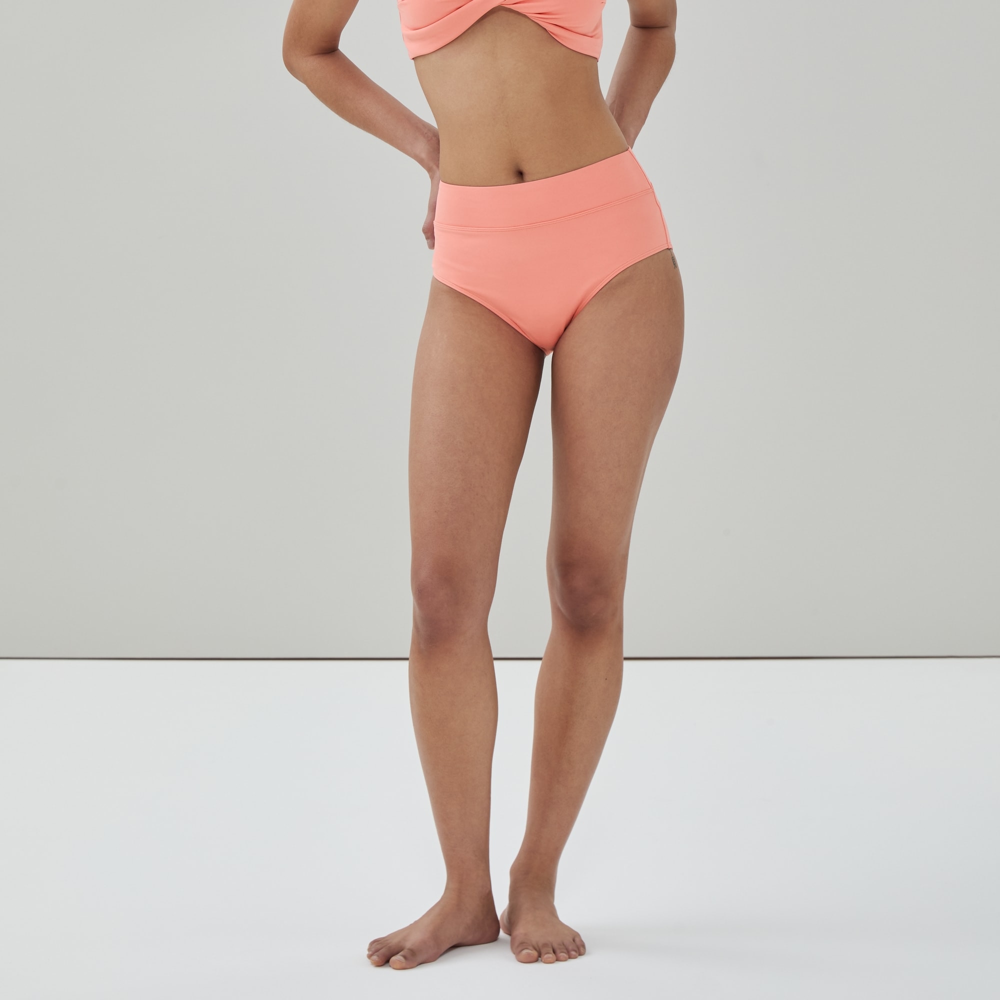 Culotte de maillot de bain à taille haute