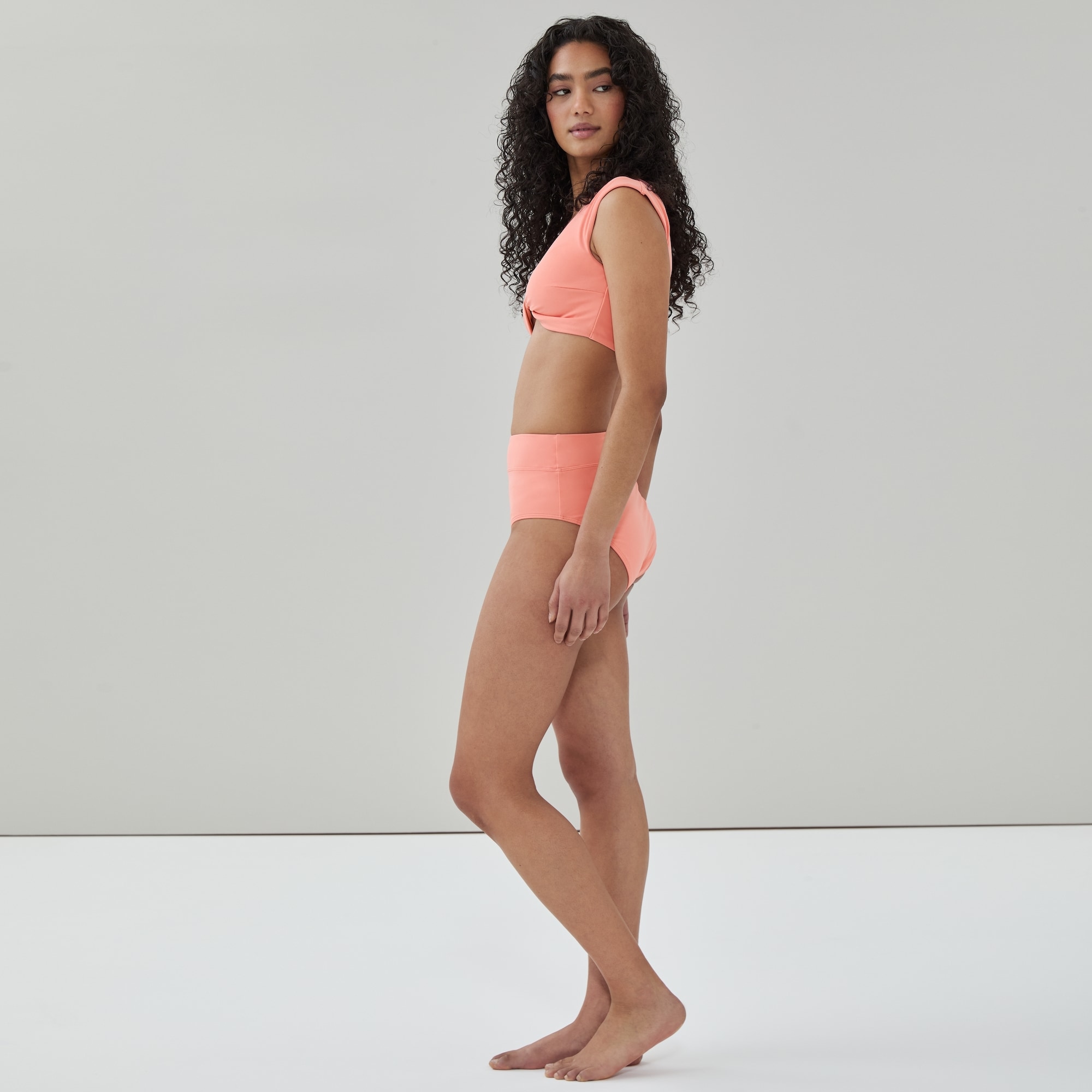 Culotte de maillot de bain à taille haute