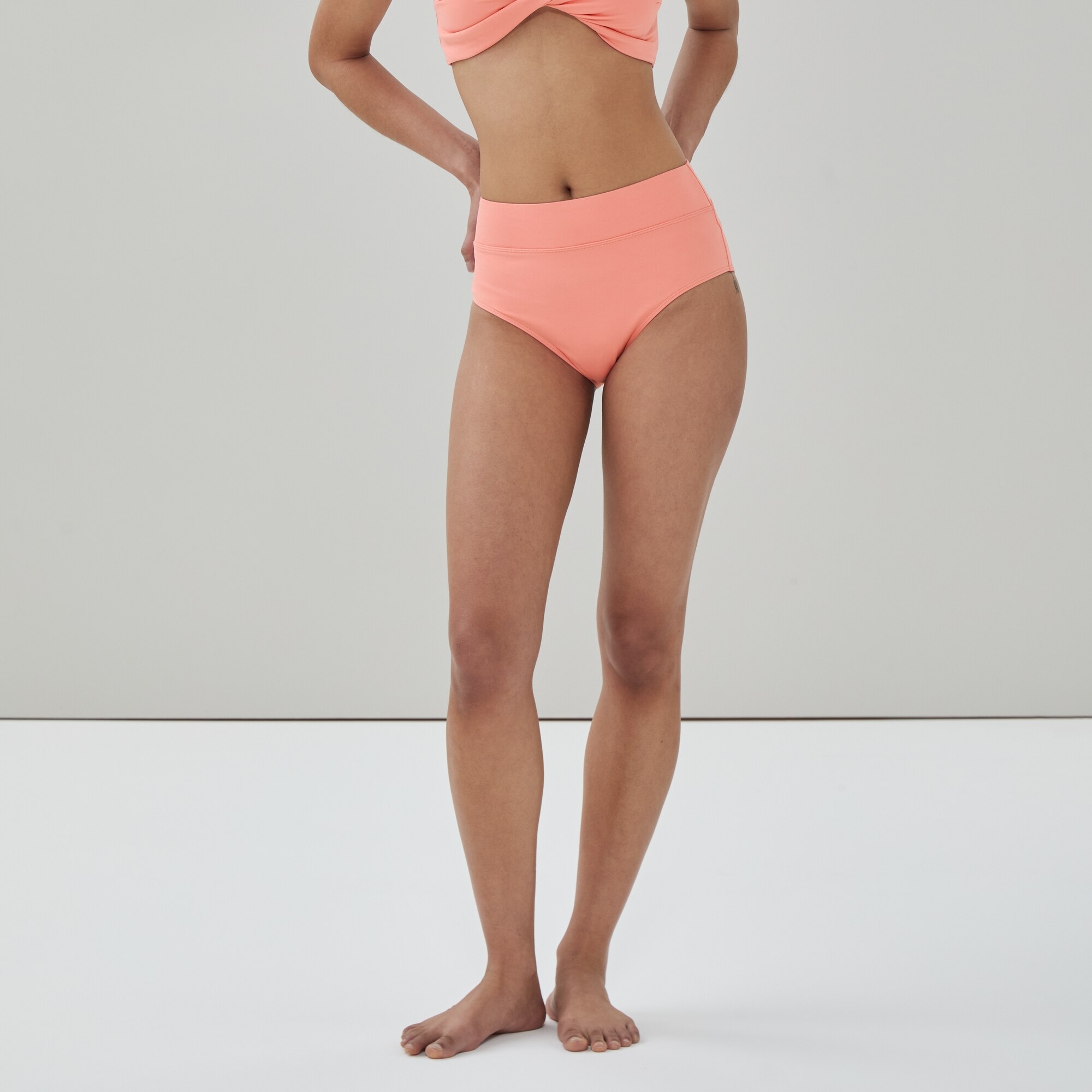 Culotte de maillot de bain à taille haute