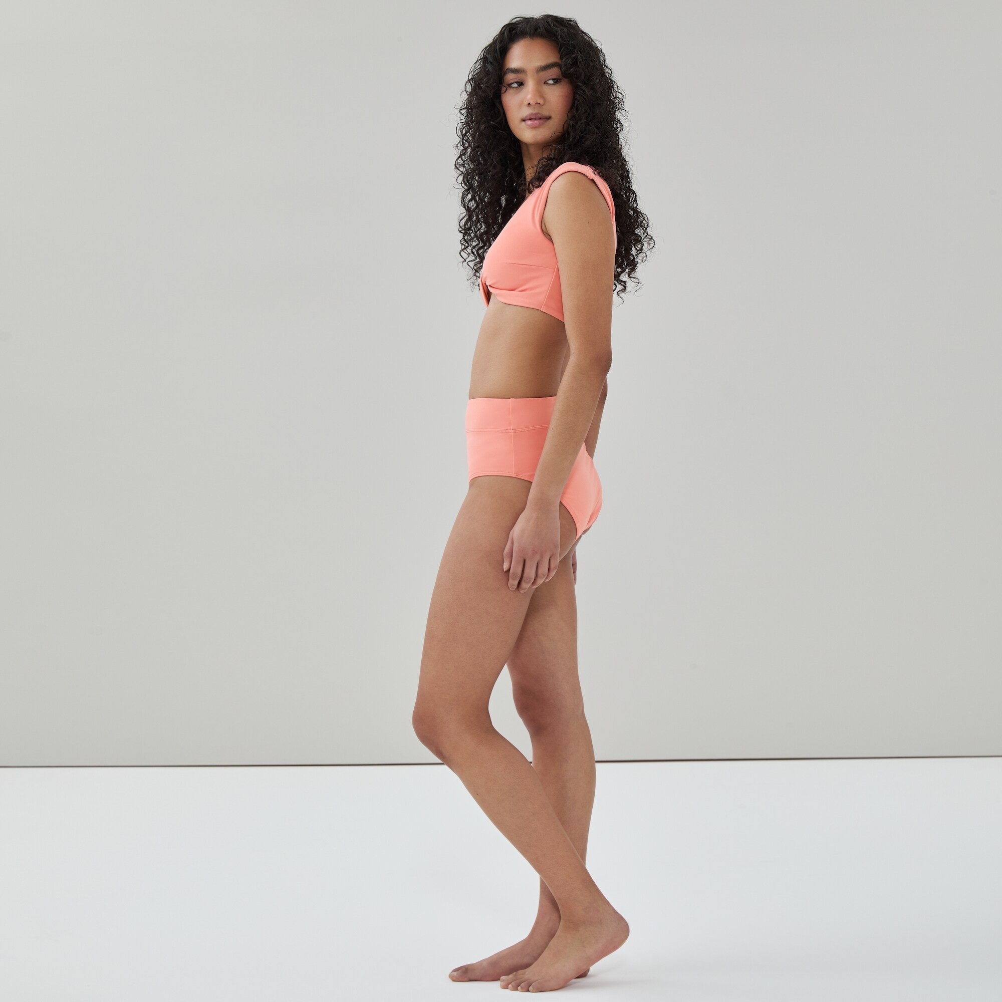 Culotte de maillot de bain à taille haute
