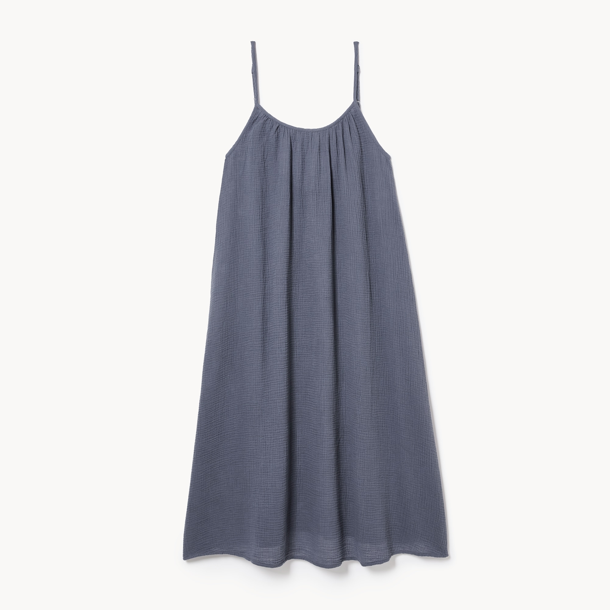 Crinkle Gauze Cover-Up Maxi Dress in Dark Blue from Joe Fresh