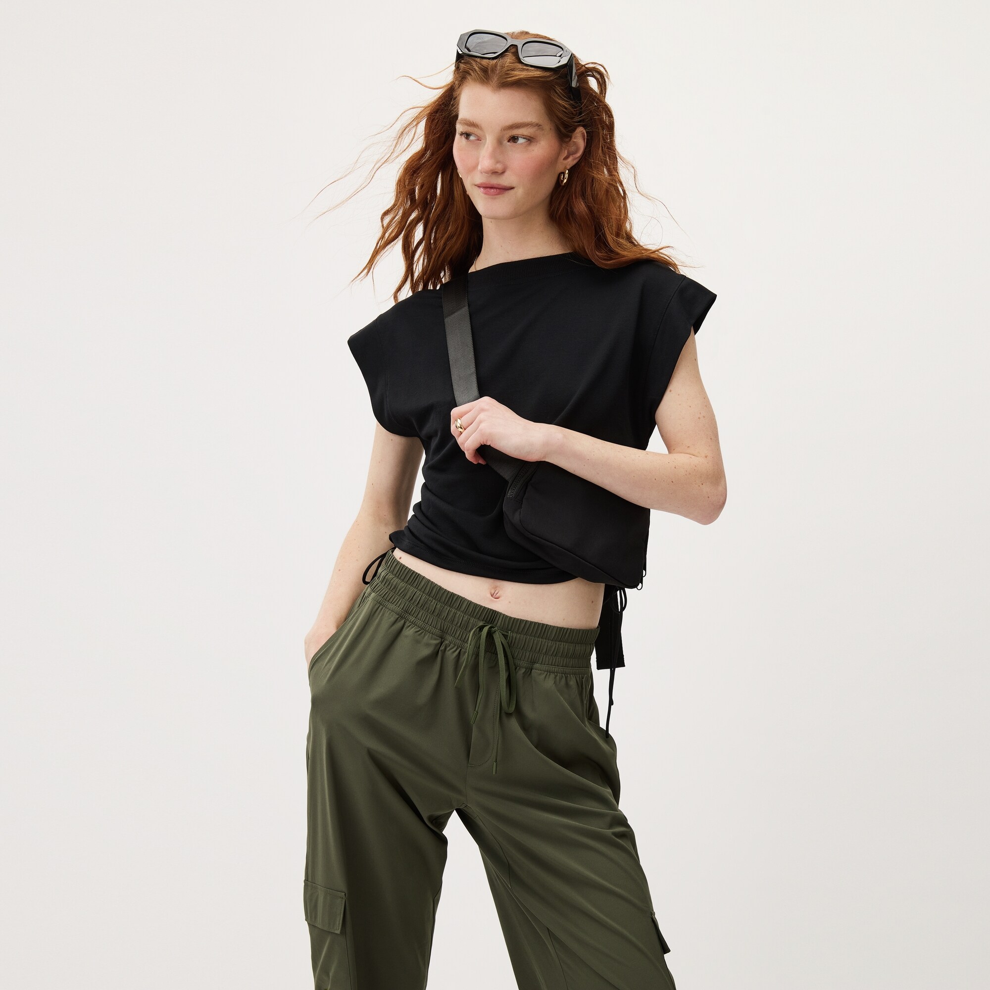 Micro French Terry Cropped T-Shirt
