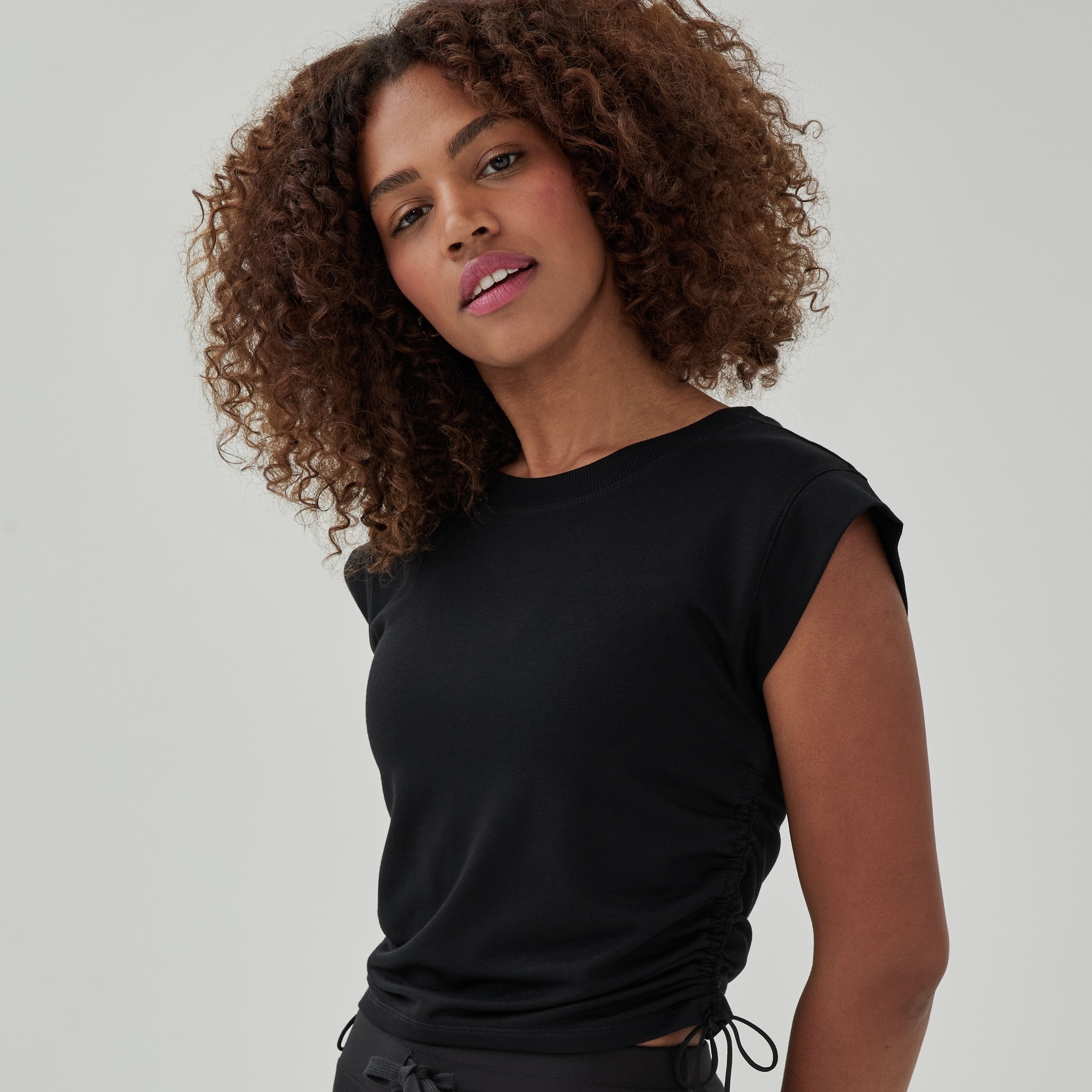 Micro French Terry Cropped T-Shirt