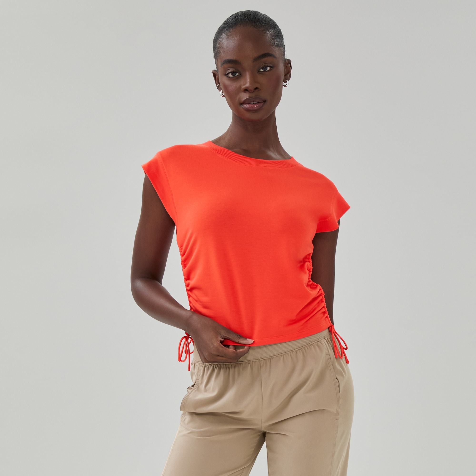 Micro French Terry Cropped T-Shirt