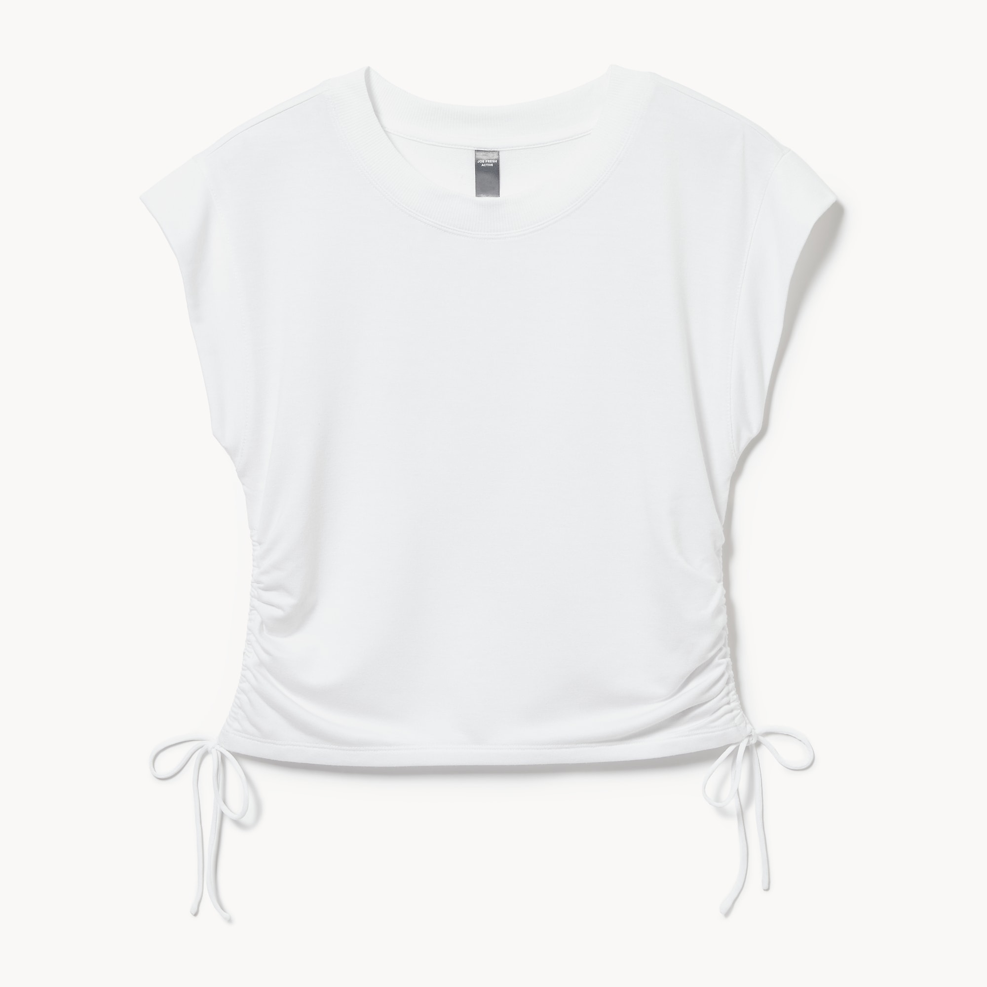 T-shirt court en micro-ratine bouclée