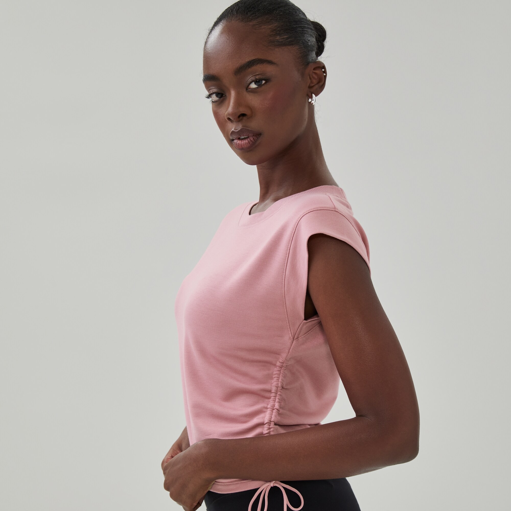 Micro French Terry Cropped T-Shirt